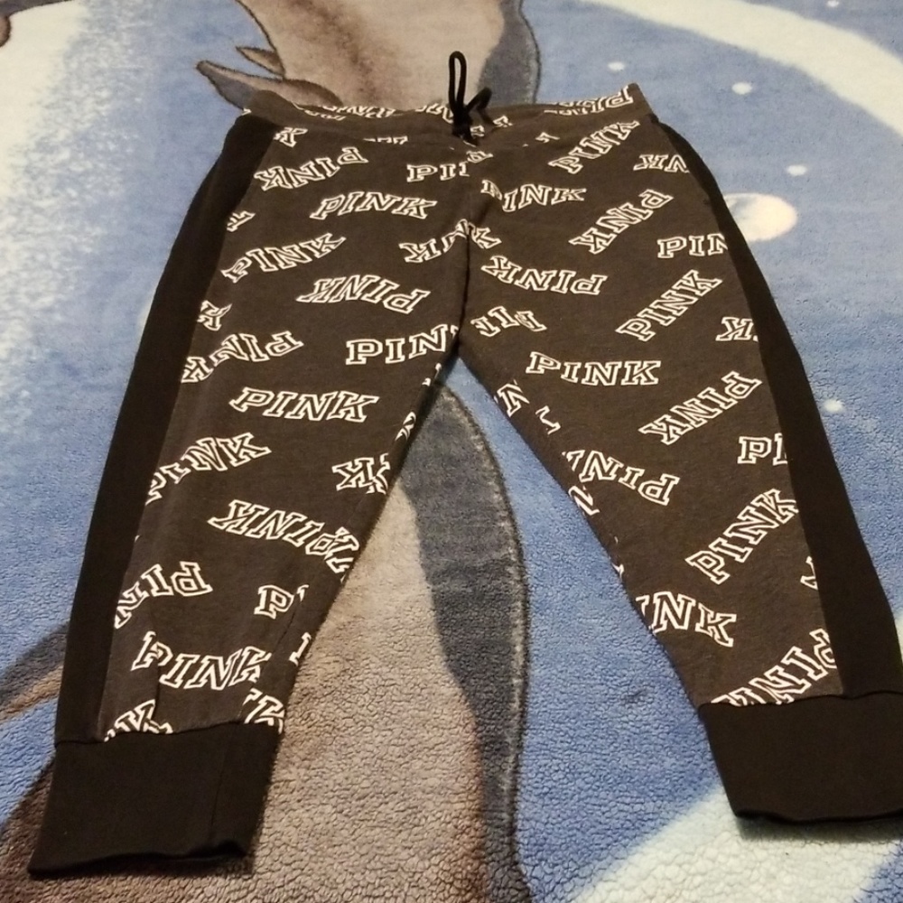 Pink brand joggers with pockets